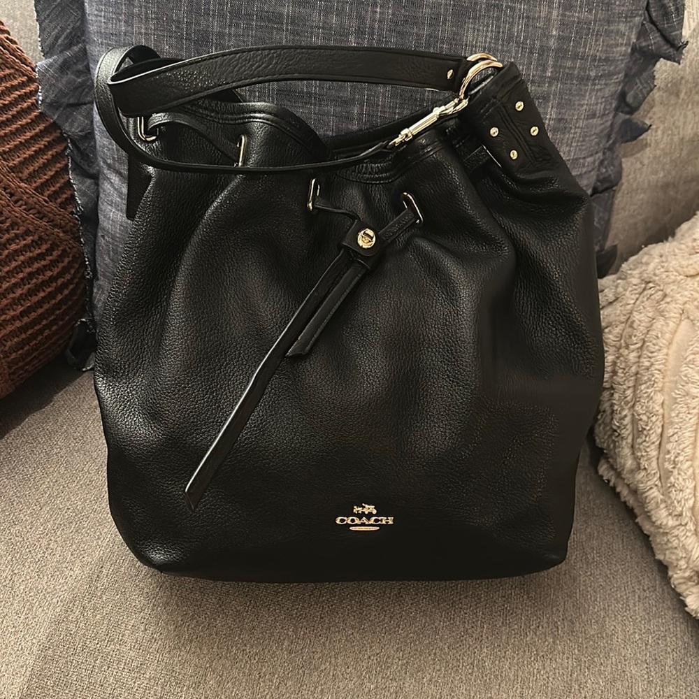 Black Leather Coach Purse Never Used!